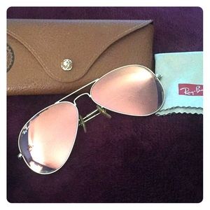 Ray-Ban Rose Gold Aviators